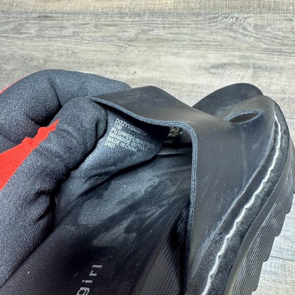 Madden Girl Dizzy Black Platform Slide Sandals Women's Size 11 - Picture 5 of 7